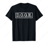 D.O.G.E. DOGE DEPARTMENT of GOVERNMENT EFFICIENCY T-Shirt Leisure Youth Tee Shirt Cotton Funny Short Sleeve