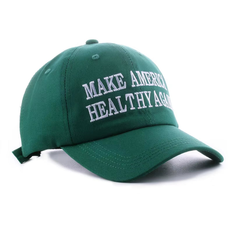 Make America Healthy Again Embroidered Dad Hat - MAHA Embroidered Baseball Cap