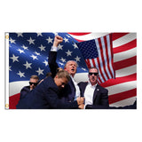 60×90 90X150Cm Trump Fight 2024 Take American Great Again Flag Polyester Printed Banner Tapestry for Decor