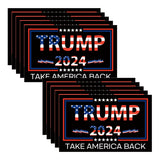 10Sheets/Pack Donald Trump 2024 Decoration Sticker,American Outdoor Decoration Car,Motorcycle,Helmets, Notebook Stickers