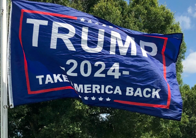 Classic Blue Trump Flag