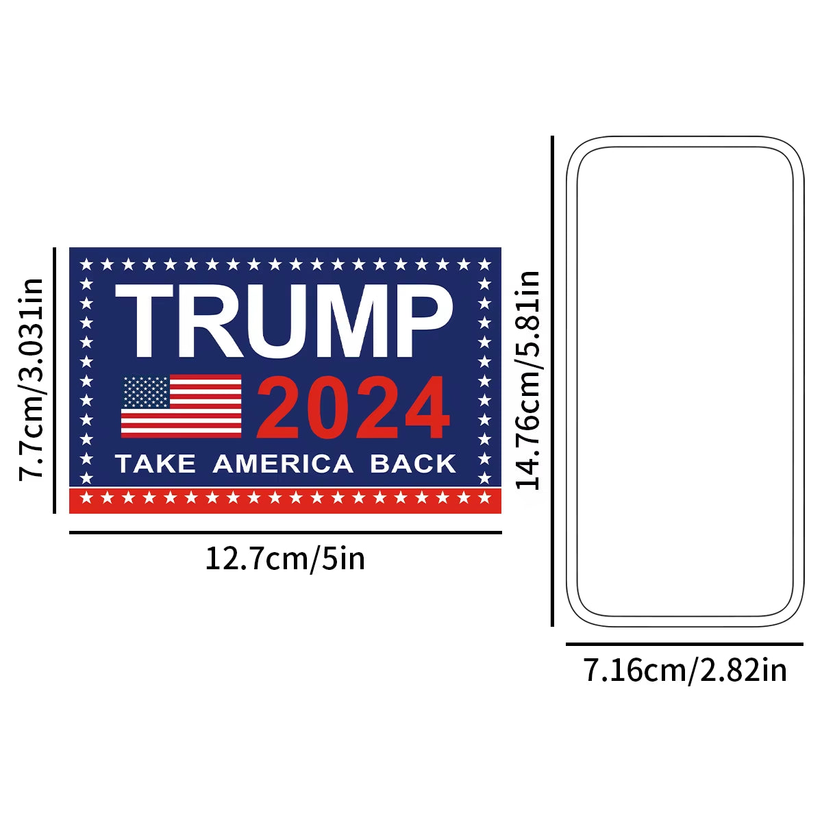 10Sheets/Pack Donald Trump 2024 Decoration Sticker,American Outdoor Decoration Car,Motorcycle,Helmets, Notebook Stickers