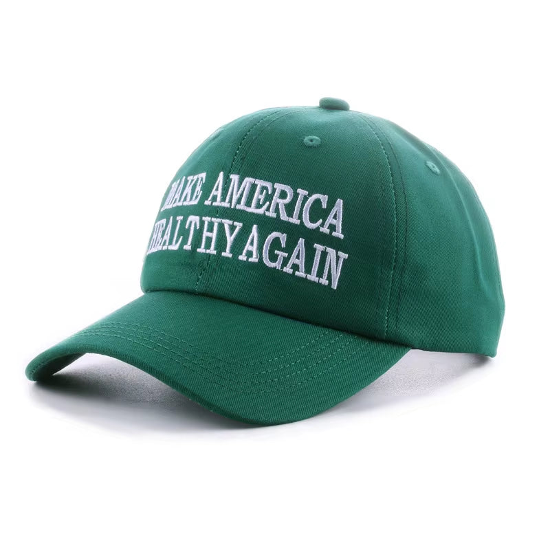 Make America Healthy Again Embroidered Dad Hat - MAHA Embroidered Baseball Cap
