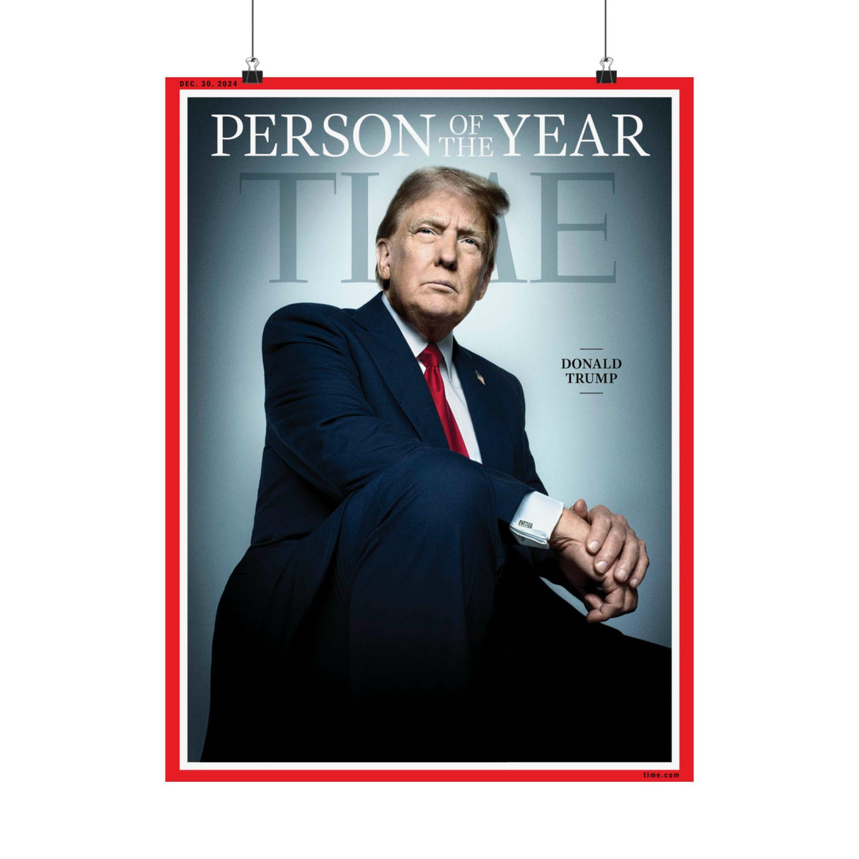 Trump Time Person of the Year Poster , Political Gift, Historical Collectibles, Trump Memorabilia, MAGA Gift, Trump Time Cover,